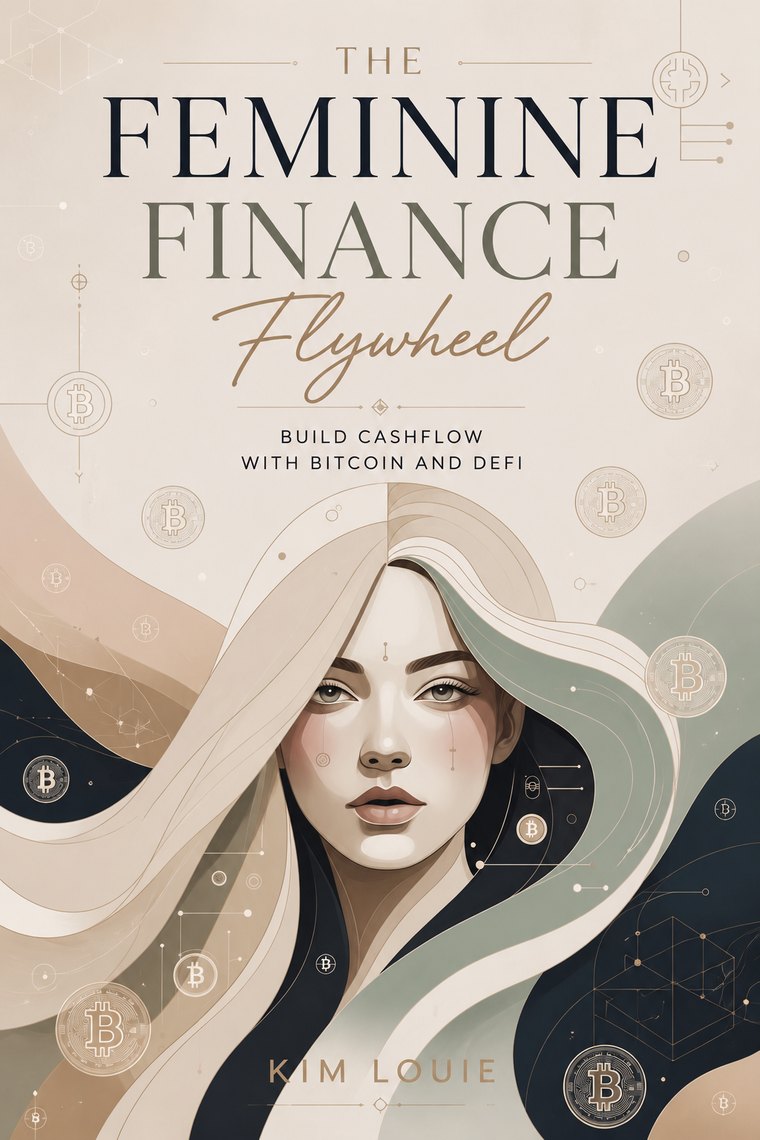 The Feminine Finance Flywheel, book cover by Kim Louie